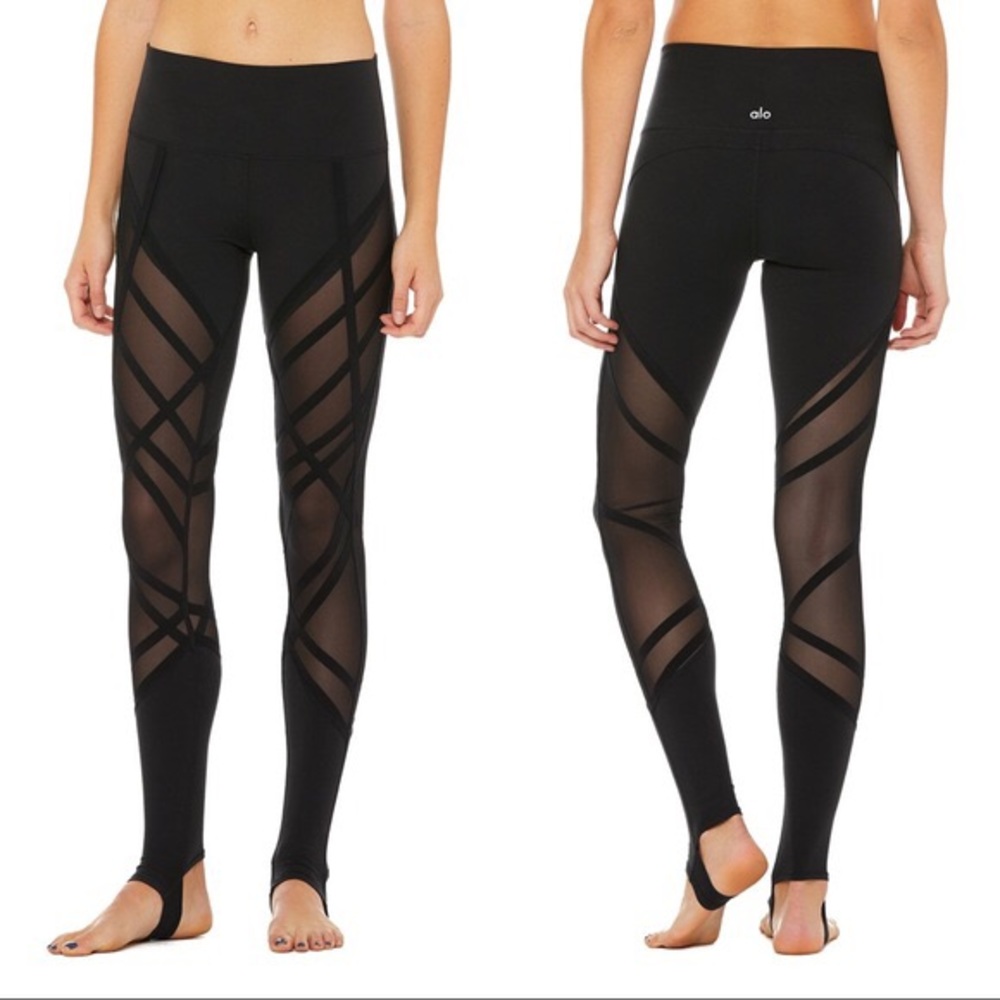 ALO High Waist Stirrup Legging SMALL Black NWT